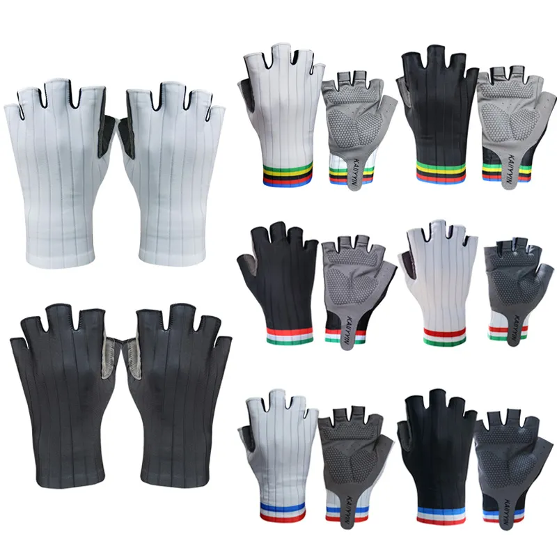 Sporting New Pro Aero Bike Team cycling Gloves Half Finger Outdoor Road Bike Spo - £23.90 GBP