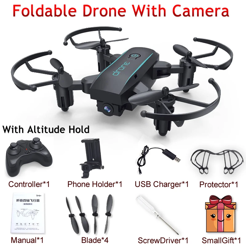 S9 S9W S9HW Foldable RC Mini Drone Pocket Drone Micro Drone RC Helicopte... - $29.36+