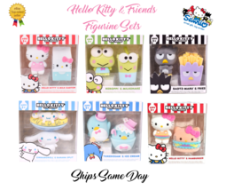 Official Sanrio Hello Kitty &amp; Friends Figurine Sets Badtz Cinnamoroll &amp; More NEW - $15.77+
