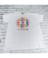 Fox Originals T Shirt Mens 2XL White Rainbow Amsterdam City Of Freedom C... - £15.02 GBP