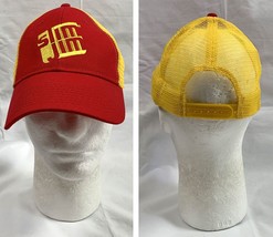 Slim Jim Meat Snack Embroidered Trucker Snapback Baseball Hat Mens Red Y... - £20.85 GBP