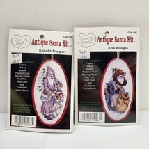 2 Cross My Heart Antique Santa Ornament Kits Cross Stitch #CSK-285 &amp; CSK... - £6.93 GBP