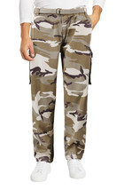 Men&#39;s Casual Army Camo Trousers Camouflage Tactical Utility Cargo Pants ... - £17.90 GBP