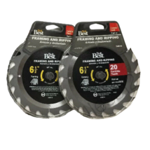DO IT Best 346519  Framing/Ripping  Saw Blade 6-1/2&quot; 20T Pack of 2 - $20.78