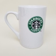 Starbucks 10 Oz Coffee Mug White with Green Siren Mermaid Logo 2007 - £6.96 GBP