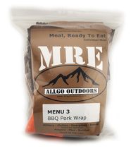 Allgo Outdoors Military Spec MRE Meals Ready To Eat BBQ Pork Wrap - Menu 3 - Sur - £15.56 GBP