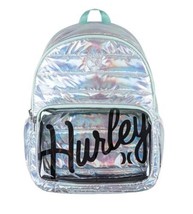 Hurley Girl/Women&#39;s Silver/Mint Shine 13&quot; Laptop Medium Backpack (4A7181-G4H) - $37.39
