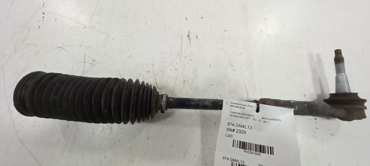 Buick LaCrosse Steering Rack Pinion Tie Rod End W Boot Left Driver 2010 ... - $34.96