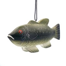 Bass Fish Fair Trade Nicaragua Balsa Wood Handmade Handcrafted Hanging O... - £13.37 GBP