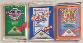 1990,1991,1992 Upper Deck Baseball Cards Lot of 3 (Three) Sealed Packs*Jordan? - £16.53 GBP