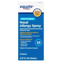 Equate Nasal Allergy Spray, 55 mcg per spray, 0.37 fl oz - Allergy Fever... - $20.78