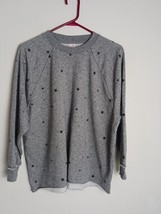 XSmall Secret Treasures Gray &amp; Black Stars Longsleeve Sleep Top - $166.54 MXN