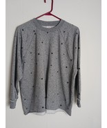 XSmall Secret Treasures Gray &amp; Black Stars Longsleeve Sleep Top - $166.54 MXN