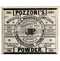 Pozzoni Medicated Complexion Powder 1913 Advertisement Health Beauty DWAA22 - £15.96 GBP