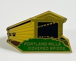 1995 Portland Mills Covered Bridge Lapel pin - $9.89