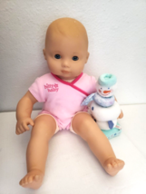 American Girl Bitty Baby Doll Blonde Blue Eyes Let It Snow Snowman Toy - $29.68