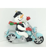 American Greetings Snowman Motorcycle Ornament 2006 High Gear Holiday Bike - $242.33 MXN
