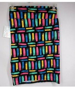 NWT LuLaRoe Cassie Pencil Skirt Black With Colorful Designs Size Small - $292.61 MXN