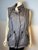 Lou &amp; Grey  Activewear Windbreaker Vest Women&#39;s L Grey/Black - £14.83 GBP