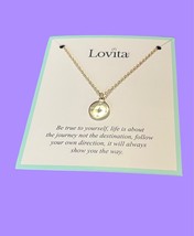 LOVITA Never Lost Necklace in Gold MSRP $30 New With Tags - £18.73 GBP