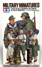 Tamiya-Military Miniatures-German Soldiers at Field Briefing-Model-1:35 ... - $14.03