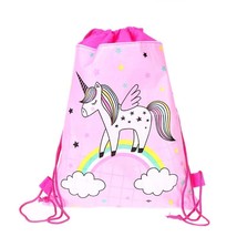 Drawstring Bag for Girls Travel Storage Package School Backpack Children Birthda - £12.15 GBP