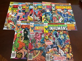 Run Of 9 Marvel INHUMANS Comic Books #4 thru #12  1976/77 Good Condition - £58.48 GBP