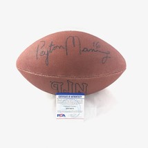 Peyton Manning Signed Football PSA/DNA Denver Broncos Autographed Colts - £632.12 GBP