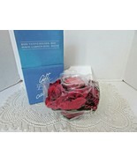 AVON GIFT COLLECTION RED ROSE VOTIVE CANDLE HOLDER 2003 NIB - $185.16 MXN