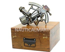 NauticalMart Solid Brass Sextant Henry Barrow &amp; Co. London-Marine Gift  - £111.37 GBP