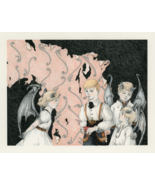 New Friends - Original Art, Fantasy Occult Colour Pencil Drawing  - £79.00 GBP