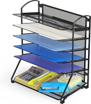 Black Simplehouseware 6 Trays Desktop Document Letter Tray Organization System. - $34.92