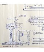 1980 Railroad Bangor Aroostook Switch Rail Graduated Riser Blueprint F26... - $1,539.75 MXN