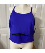 Tek Gear Ultrastretch Womens Plus Sz  2X Purple Cropped Tank Top Racerba... - €13,00 EUR