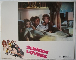 SUNDAY LOVERS ~ Roger Moore, Lynn Redgrave, Card 5, 810038, 1981 ~ LOBBY... - £10.07 GBP