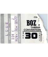 Vintage Boz Scaggs Concert Ticket Novembre 30 1977 Fort Worth - £26.85 GBP