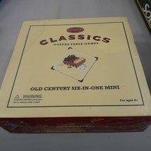 Old Century Classics Coffee Table Games Six in One MINI NIB Sealed Pieces - £4.98 GBP