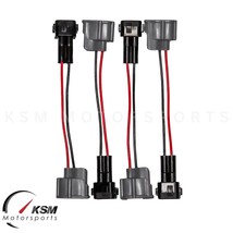 4 X OBD2 To Rdx 410cc Fuel Injector Conversion Jumper Harness Adapters Connector - £37.92 GBP