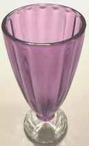 CRISTAL D&#39;ARQUES-DURAND Quadro Amethyst Vintage Purple Ribbed Stem Foote... - $6.72