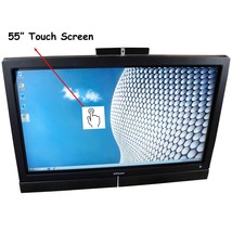 55&quot; TV w/Multi-Touch Screen, Integrated PC, Sound Bar, WebCam, Keyboard ... - $373.07
