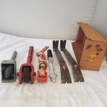 Lot of Crow Bar, Swivel Straight Knife, Grinding Wheel &amp; Other Tools LOT 466 - £63.29 GBP