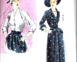 Vogue V1863 Misses 6 to 14 Circa 1949 Blouse Top and Skirt UNCUT Sewing ... - $22.21