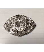 Sterling, Marcasite, Delicate Pin, Brooch, 1950s  MCRPIN - $468.75 MXN