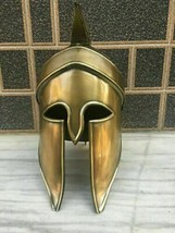 Medieval Spartan King Roman Knight Helmet Greek Corinthian Handmade Metal Helmet - £63.36 GBP