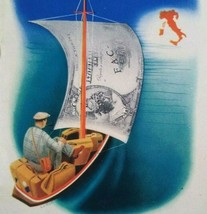 Italy Travel Booklet 1939 Vintage Original It&#39;s Always The Season Sailing Boat - £20.54 GBP