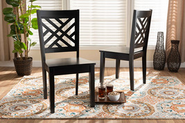 Iden Dark Brown 2Pc Dining Chair Set - $176.00