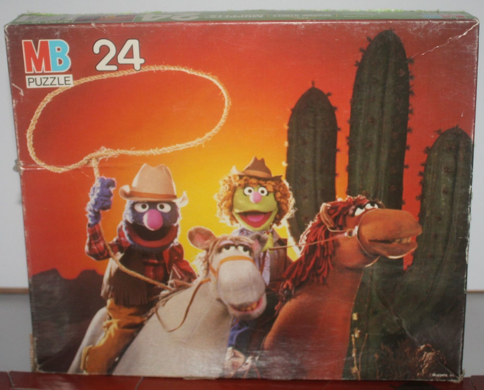 1987 Milton Bradley Sesame Street Cowboys 24 Piece Puzzle - Complete - $8.00