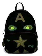 Loungefly Marvel What If? Zombie Captain America Cosplay Backpack Glow -... - $29.99
