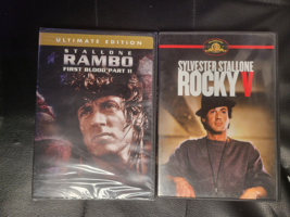 Lot Of 2 :Rambo: First Blood Part Ii [New / Sealed]+ Rocky V [Used](Dvd) - £6.17 GBP