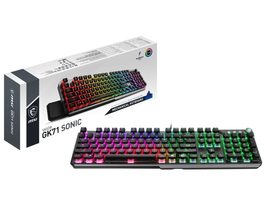MSI Vigor GK71 Sonic RED AM Mechanical RGB Gaming Keyboard Sonic RED Switches - £101.10 GBP